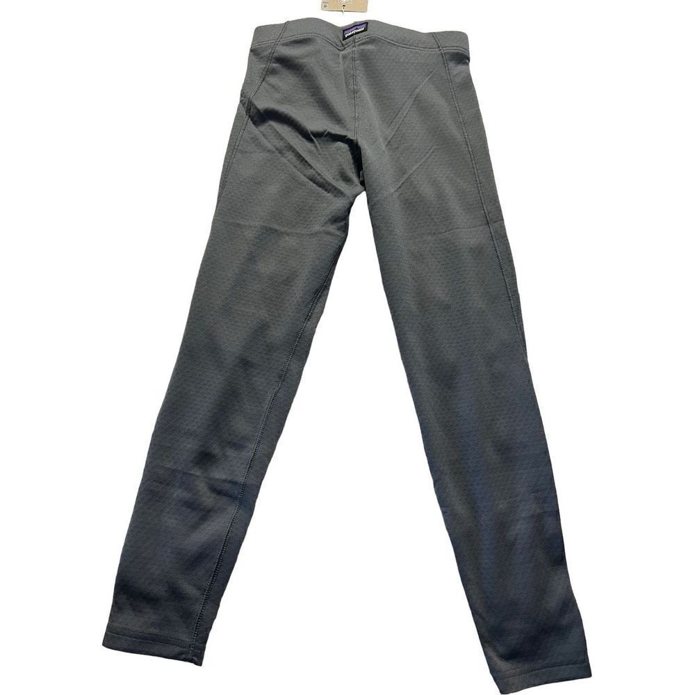 Patagonia Kid's Noble Grey Capilene Midweight Bottom Pants Size Small